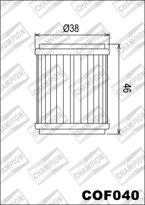 CHAMPION OIL FILTER, COF040