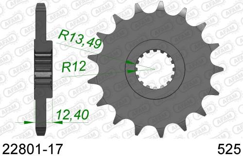AFAM FRONT 17T, 525 AF12280117