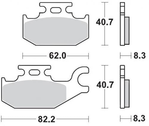 MOTO MASTER 095711, BRAKE PADS SINTER RACING