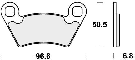 SBS 800ATS BRAKE PADS SINTER