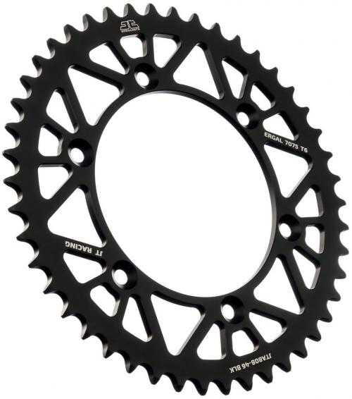 JT SPROCKETS REAR RACELITE ALU 46T BLACK, 520 JTA080846