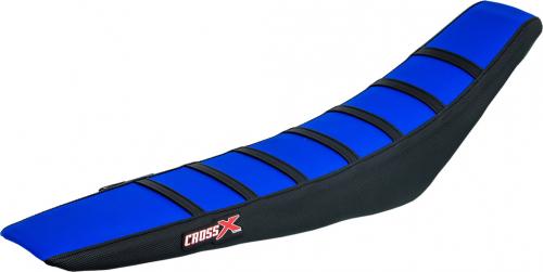 CROSS X SEAT COVER, BLUE/BLACK/BLACK (STRIPES) M7113BLBB