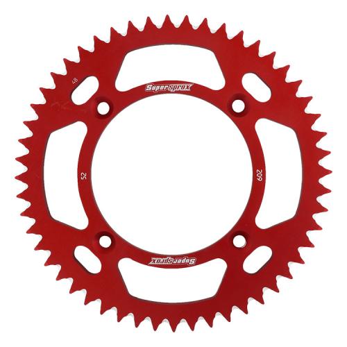 SUPERSPROX SUPERSPROX REAR ALU 52T, RED, 420