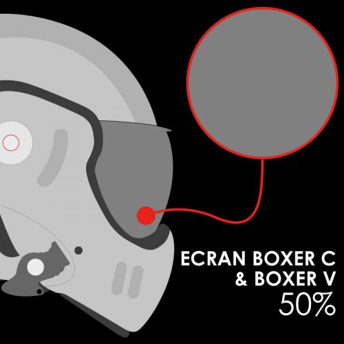 ROOF RO5 BOXER CLASSIC / V VISOR, SOLAR 50% AS/AF
