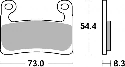 SBS 960DS-1 BRAKE PADS SINTER RACING
