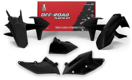 RTECH PLASTICS KIT 5 PC W/AIRBOX COV KTM BLACK