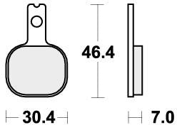 SBS 655HF BRAKE PADS ORGANIC