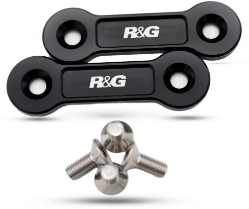 R&G REAR FOOTREST PLATES (PAIR) RGBLP0128BK
