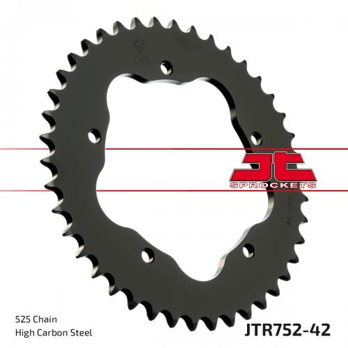 JT SPROCKETS REAR STEEL 42T, 525 JTR075242