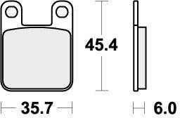SBS 559HF BRAKE PADS ORGANIC