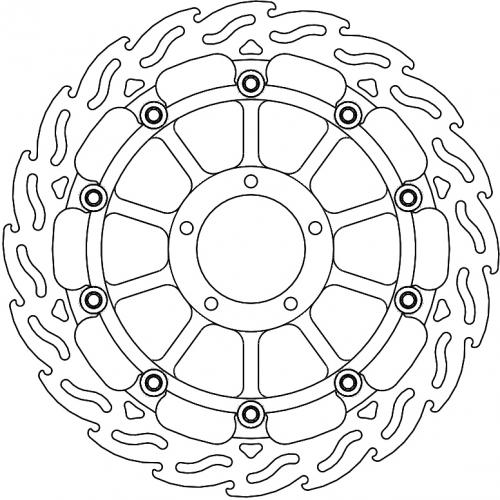 MOTO MASTER 113239, FLAME FLOATING ALU DISC 330