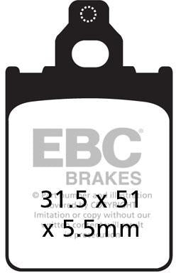 EBC SFAC 186 EBC SCOOTER CARBON PADS