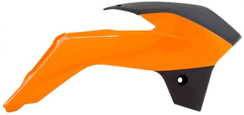 RTECH RADIATOR SCOOPS KTM ORANGE-BLACK (OE) 566230200