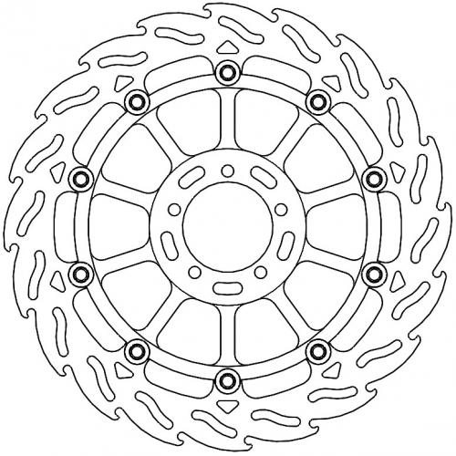 MOTO MASTER 113253, FLAME RACING DISC