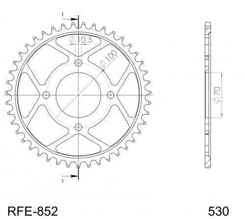 SUPERSPROX SUPERSPROX REAR STEEL 41T, BLACK SU485241B