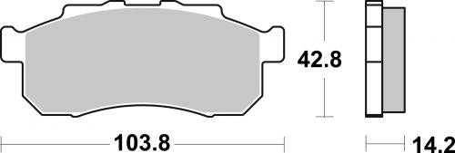 SBS 982PSI BRAKE PADS SINTER EVO