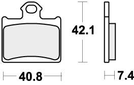 SBS 872SI BRAKE PADS SINTER