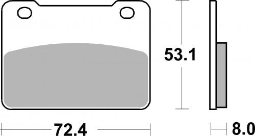 SBS 893HS BRAKE PADS SINTER