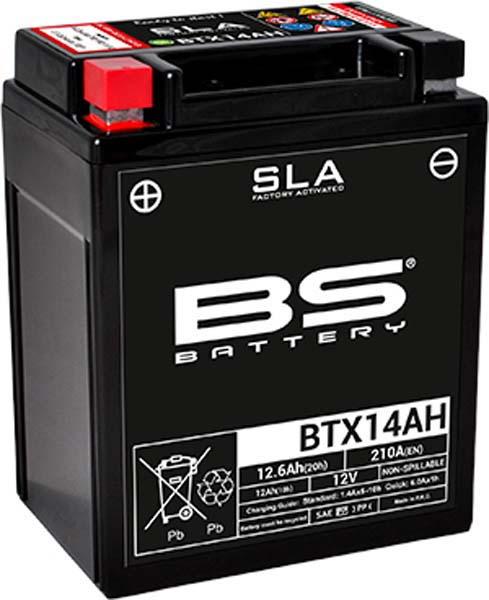 BS BATTERY BTX14AH YTX14AH-BS SLA FACTORY ACTIVATED BS BATTER