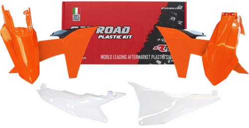 RTECH PLASTIC KIT 5 PCS KTM ORANGE-BLACK-WHITE