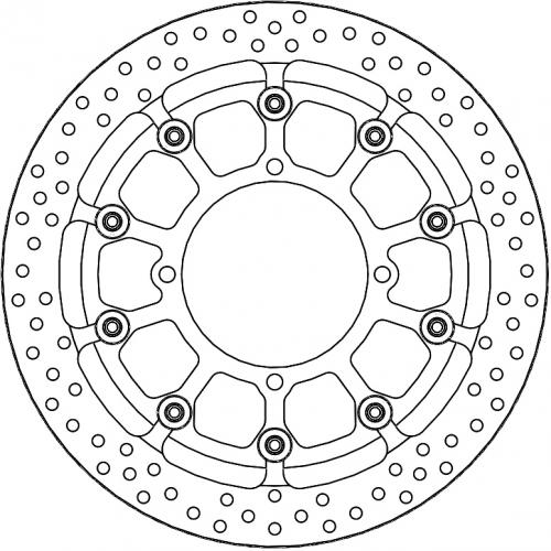 MOTO MASTER 116111, HALO T-FLOATER ALU DISC 320