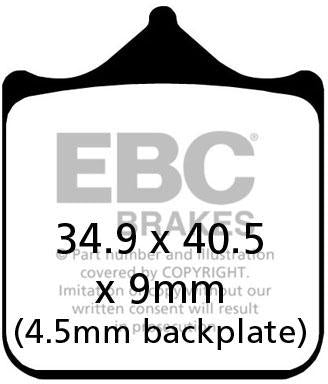 EBC EPFA604/4HH EBC EXTREME PRO HH DISC PADS