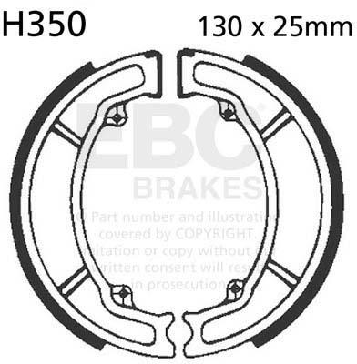 EBC H350 EBC BRAKE SHOES