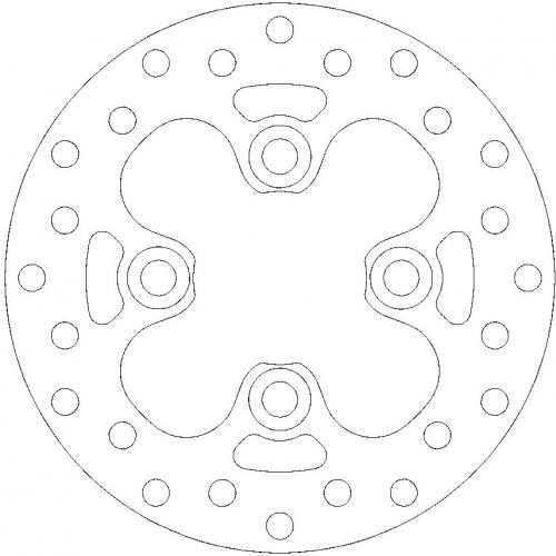 MOTO MASTER 110320, ROUND FIXED DISC 163