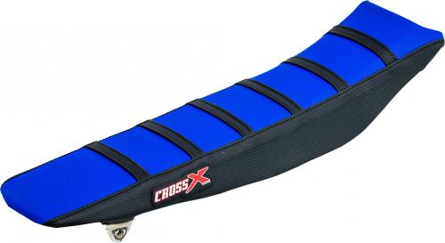 CROSS X SEAT COVER, BLUE/BLACK/BLACK (STRIPES) M4093BLBB