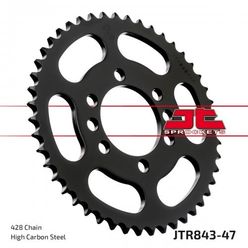 JT SPROCKETS REAR STEEL 47T, 428 JTR084347