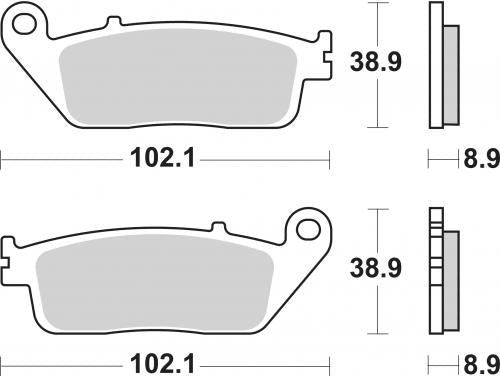 SBS 184MS BRAKE PADS SINTER