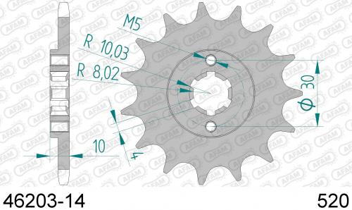 AFAM FRONT 14T, 520 AF14620314
