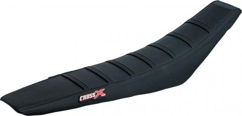 CROSS X SEAT COVER, BLACK/BLACK/BLACK (STRIPES) M7123BBB
