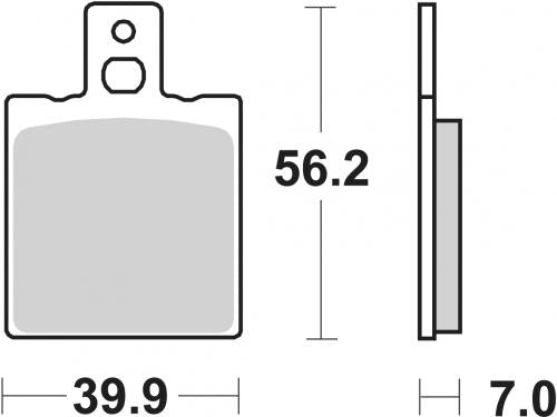 SBS 164HF BRAKE PADS ORGANIC