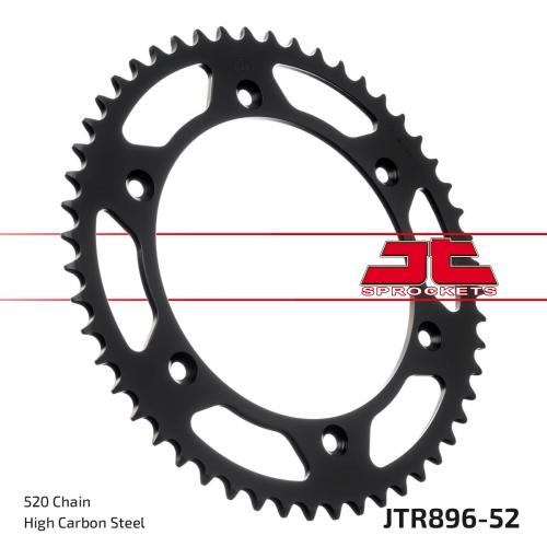 JT SPROCKETS REAR STEEL 52T, 520 JTR089652