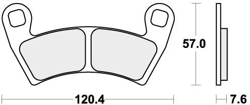 SBS 897ATS BRAKE PADS SINTER