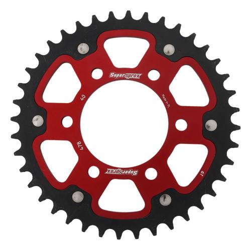SUPERSPROX SUPERSPROX REAR STEALTH 40T, RED, 520 SU647840R