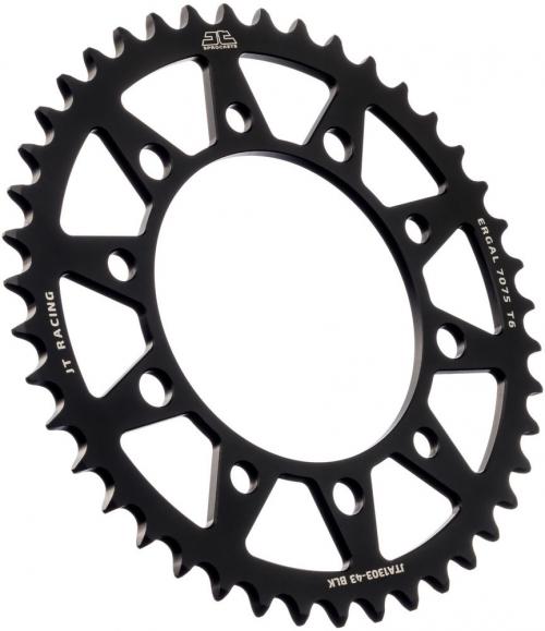JT SPROCKETS REAR RACELITE ALU 43T BLACK, 520 JTA130343Z