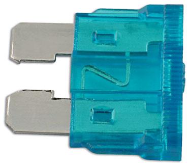 LASER TOOLS AUTO BLADE FUSES 15A, BLUE 50PC
