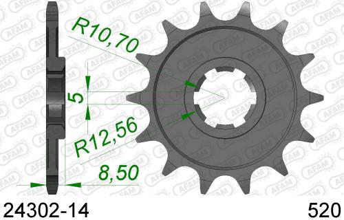 AFAM FRONT 14T, 520 AF12430214