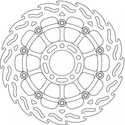 MOTO MASTER 113027, FLAME FLOAT ALU DISC 310
