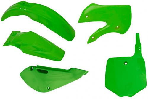 RTECH PLASTICS KIT 5 PCS KAWASAKI GREEN (OE)
