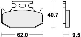 SBS 648RSI BRAKE PADS SINTER RACING