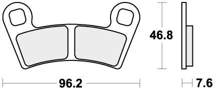 SBS 898PSI BRAKE PADS SINTER EVO