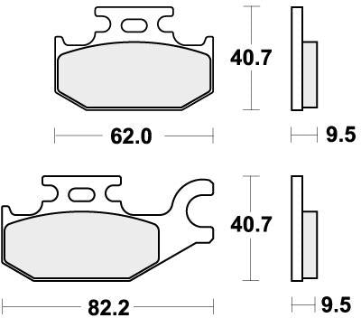 SBS 754SI BRAKE PADS SINTER