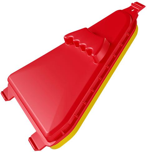 RTECH AIR BOX WASH COVER HONDA RED-YELLOW