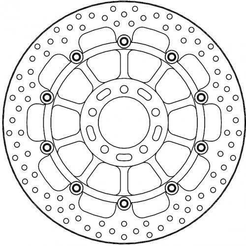 MOTO MASTER 113202, HALO FLOATING ALU DISC 330