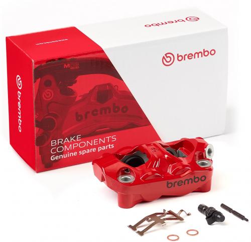 BREMBO HYPURE (PAINTED) RED BLACK LOGO RIGHT