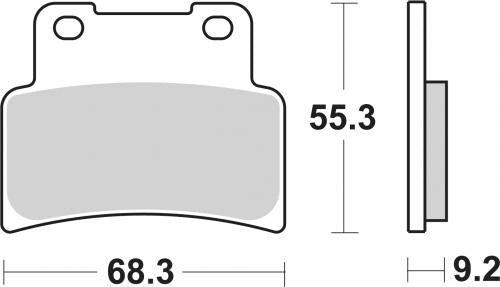 SBS 214HF BRAKE PADS ORGANIC