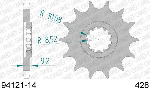 AFAM FRONT 14T, 428 AF19412114